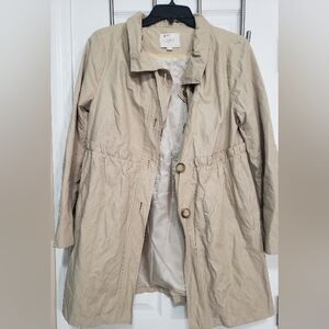 LOFT Light Tan Trench Coat
